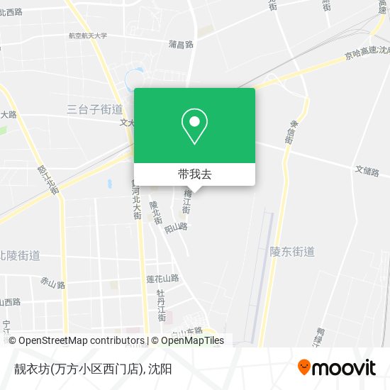 靓衣坊(万方小区西门店)地图