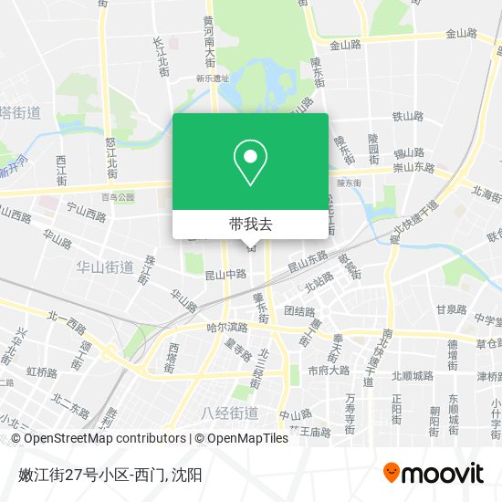 嫩江街27号小区-西门地图