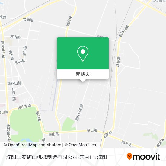 沈阳三友矿山机械制造有限公司-东南门地图