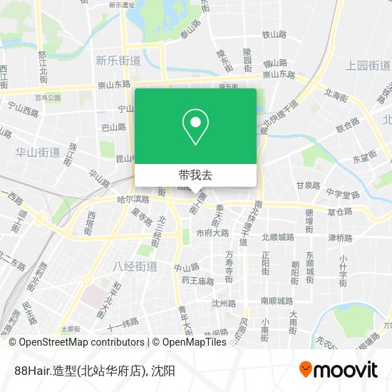 88Hair.造型(北站华府店)地图