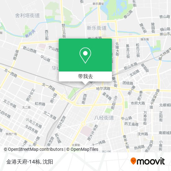 金港天府-14栋地图