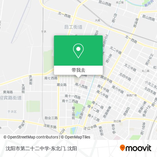 沈阳市第二十二中学-东北门地图