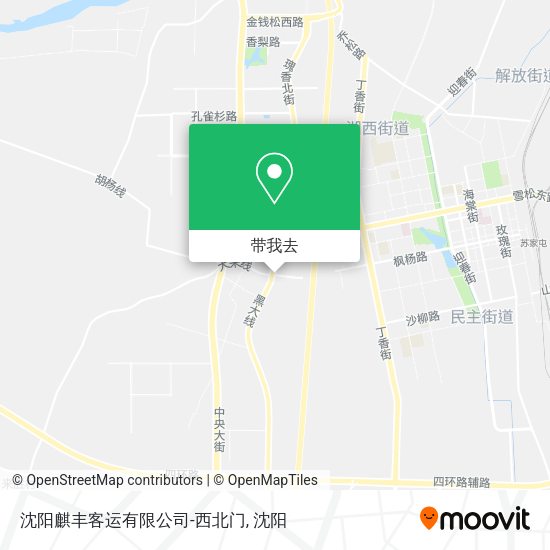 沈阳麒丰客运有限公司-西北门地图