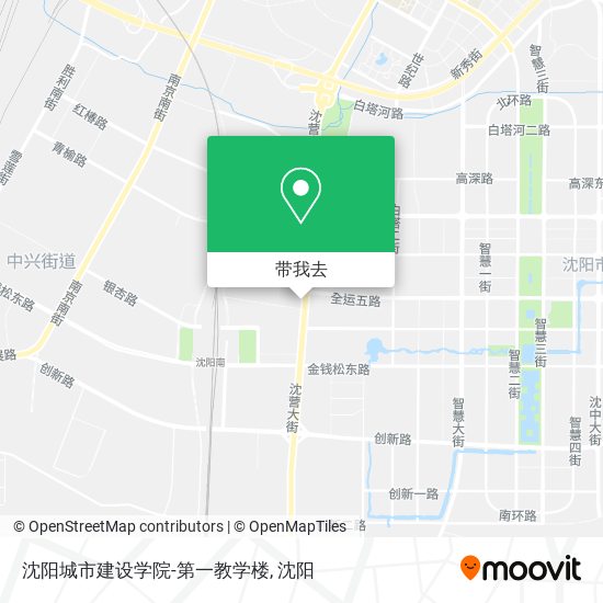 沈阳城市建设学院-第一教学楼地图