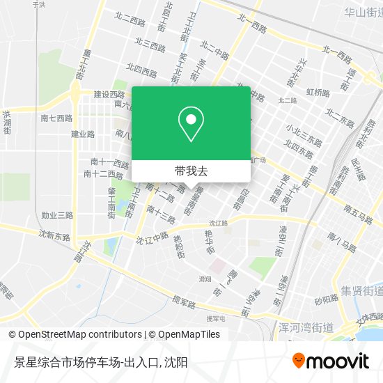 景星综合市场停车场-出入口地图