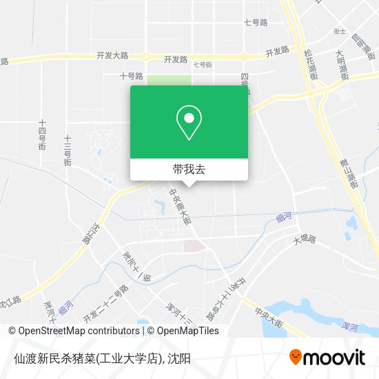 仙渡新民杀猪菜(工业大学店)地图