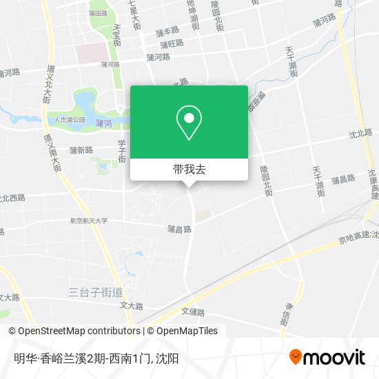 明华·香峪兰溪2期-西南1门地图