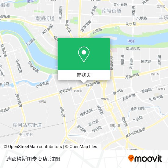 迪欧格斯图专卖店地图