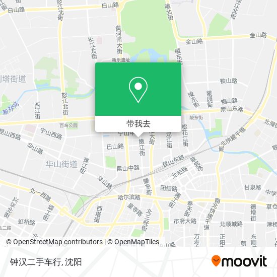 钟汉二手车行地图
