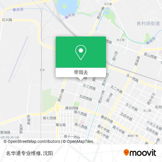名华通专业维修地图