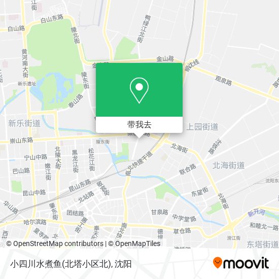 小四川水煮鱼(北塔小区北)地图