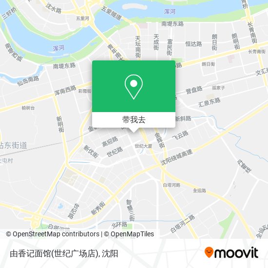 由香记面馆(世纪广场店)地图