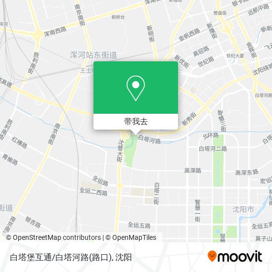 白塔堡互通/白塔河路(路口)地图