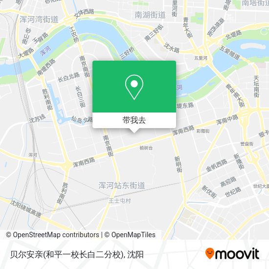 贝尔安亲(和平一校长白二分校)地图