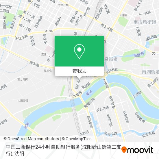 中国工商银行24小时自助银行服务(沈阳砂山街第二支行)地图