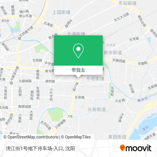 滂江街1号地下停车场-入口地图