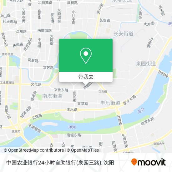 中国农业银行24小时自助银行(泉园三路)地图