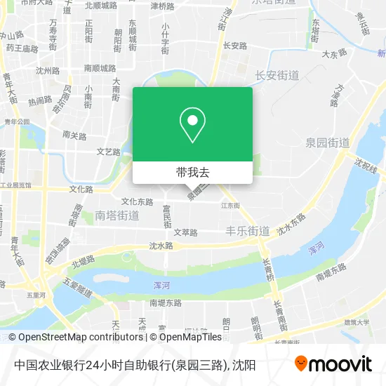 中国农业银行24小时自助银行(泉园三路)地图