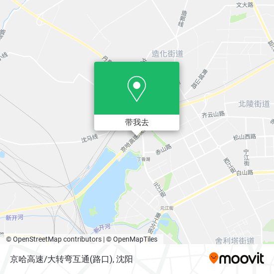 京哈高速/大转弯互通(路口)地图