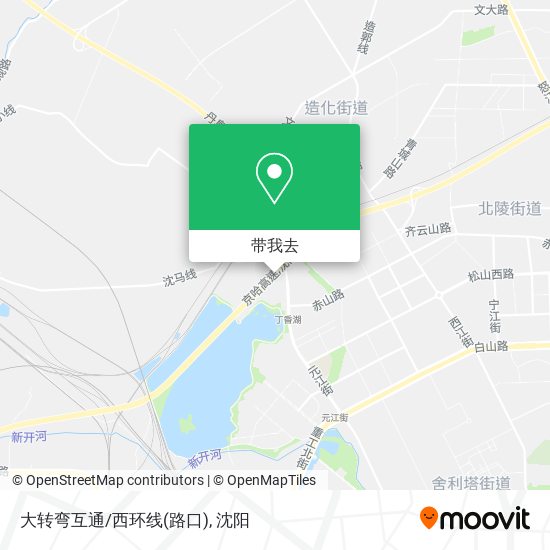 大转弯互通/西环线(路口)地图