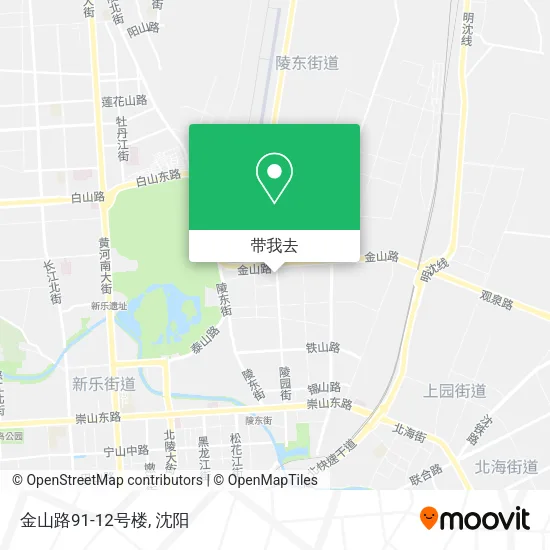 金山路91-12号楼地图