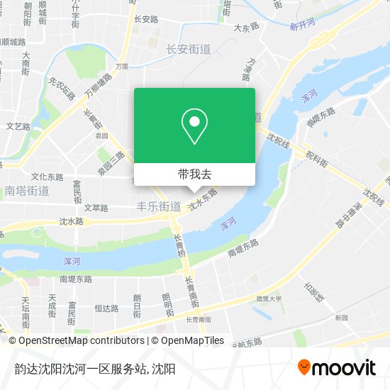 韵达沈阳沈河一区服务站地图