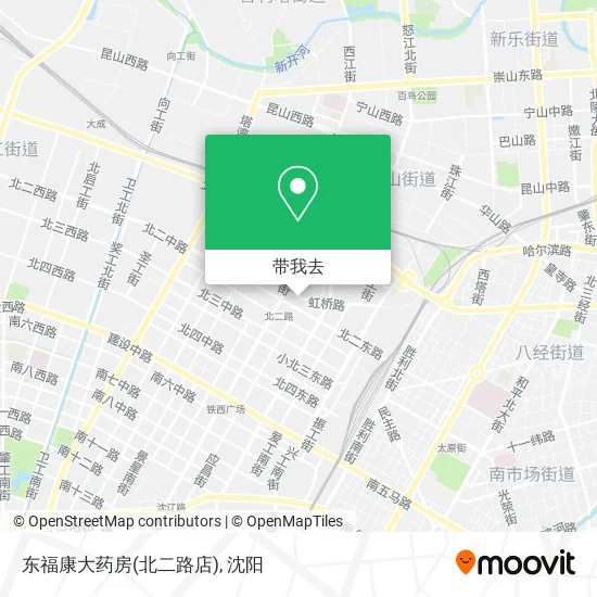 东福康大药房(北二路店)地图