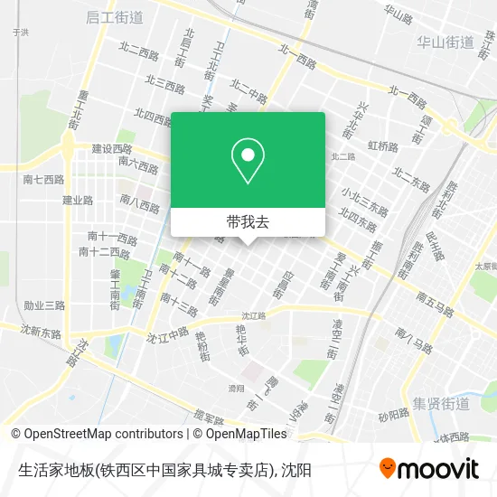 生活家地板(铁西区中国家具城专卖店)地图