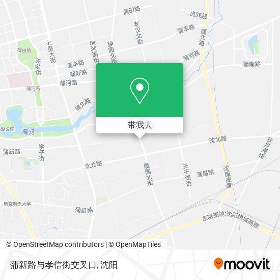 蒲新路与孝信街交叉口地图