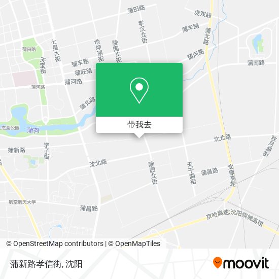 蒲新路孝信街地图