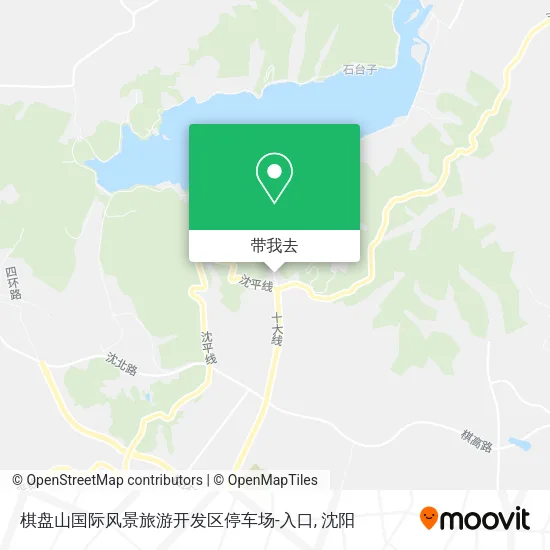 棋盘山国际风景旅游开发区停车场-入口地图