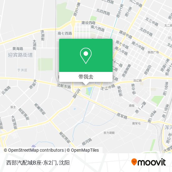 西部汽配城B座-东2门地图