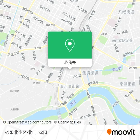 砂阳北小区-北门地图