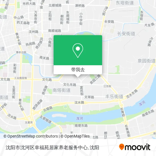 沈阳市沈河区幸福苑居家养老服务中心地图