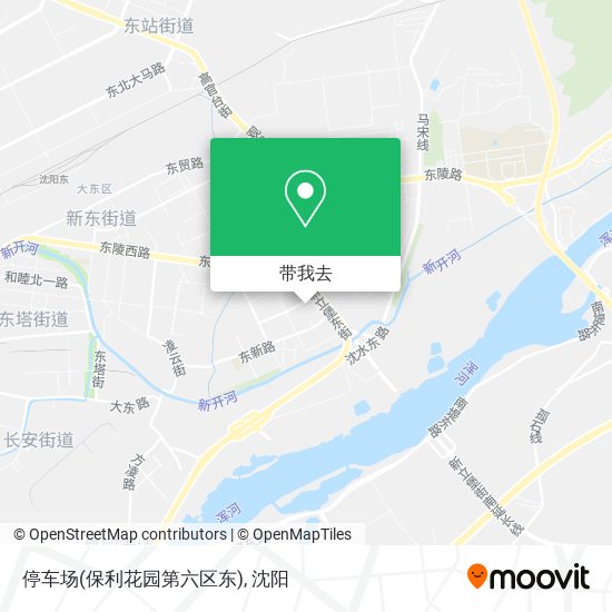 停车场(保利花园第六区东)地图