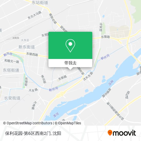 保利花园-第6区西南2门地图