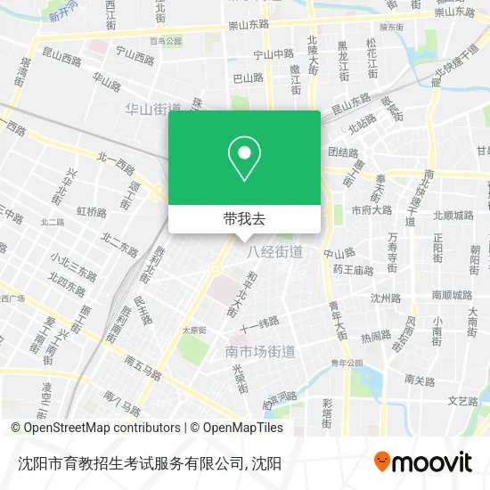沈阳市育教招生考试服务有限公司地图