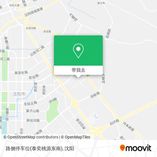 路侧停车位(泰奕桃源东南)地图
