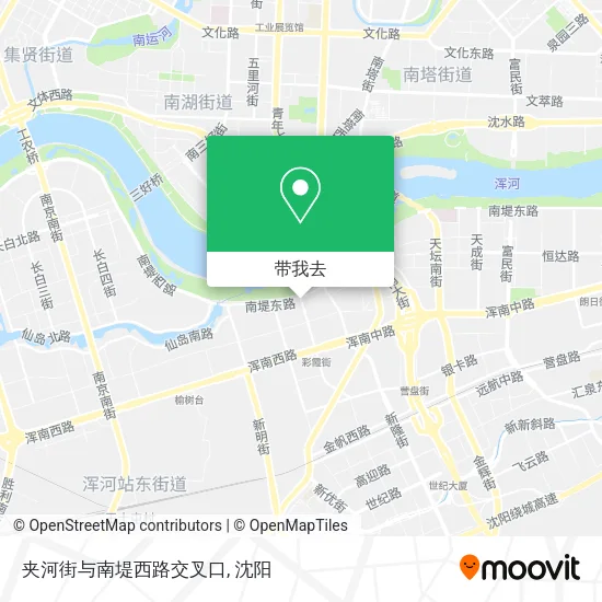 夹河街与南堤西路交叉口地图