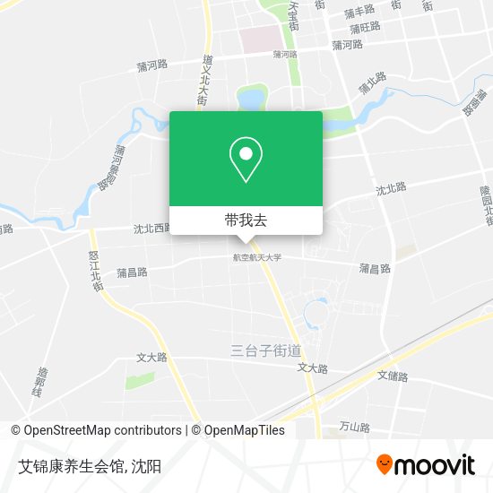 艾锦康养生会馆地图