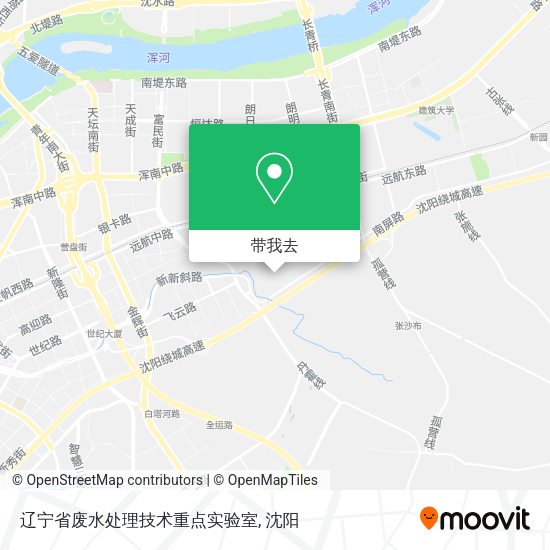 辽宁省废水处理技术重点实验室地图