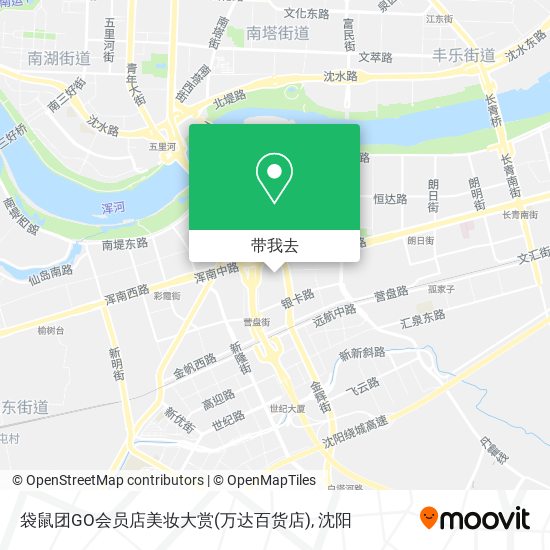 袋鼠团GO会员店美妆大赏(万达百货店)地图