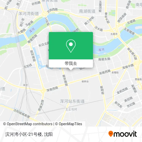 滨河湾小区-21号楼地图