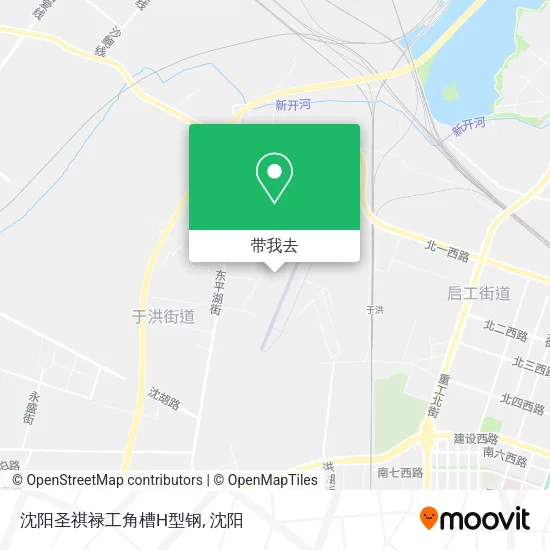 沈阳圣祺禄工角槽H型钢地图