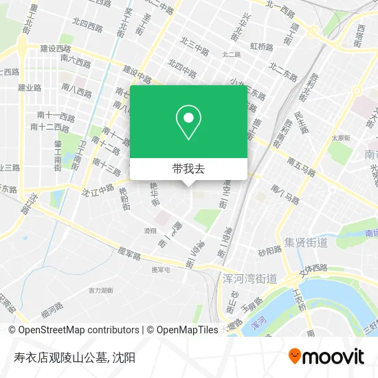 寿衣店观陵山公墓地图