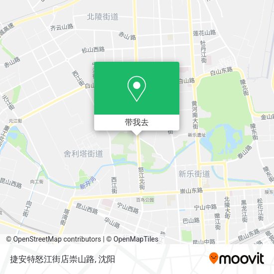 捷安特怒江街店崇山路地图