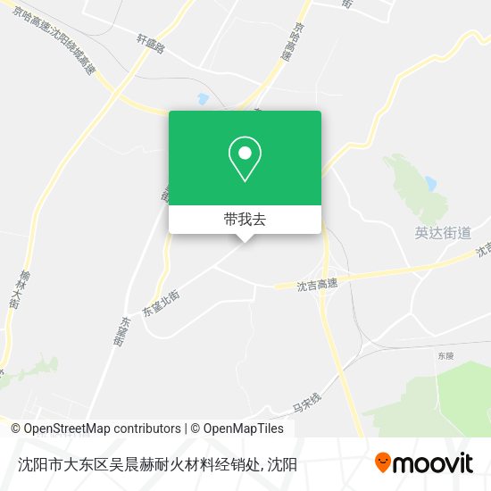 沈阳市大东区吴晨赫耐火材料经销处地图