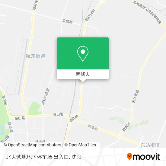北大营地地下停车场-出入口地图