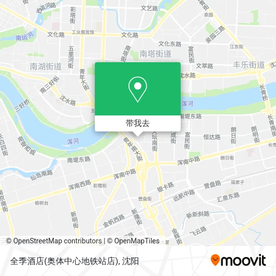 全季酒店(奥体中心地铁站店)地图