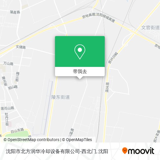 沈阳市北方润华冷却设备有限公司-西北门地图